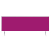 magnetoplan Tischtrennwand VarioPin Whiteboard / Filz Pink / 1600x500mm