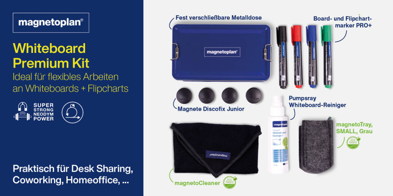 magnetoplan. Whiteboard Premium Kit