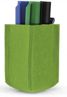 magnetoTray ecoAware, SMALL, felt dark blue, 60 x 100 x 60mm Grün/Green / SMALL