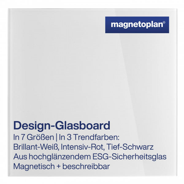 magnetoplan Design-Glasboard, magnetisch