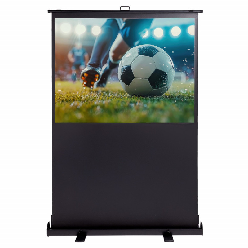 magnetoplan mobile Pull-Up Bodenleinwand, höhenverstellbar