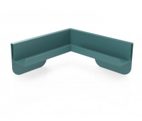 magnetoplan Eck-Ablageleiste für Infinity Wall Wasserblau RAL 5021