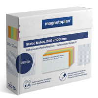 magnetoplan Static Notes, 100 x 100 mm, 250 pcs 200x100mm, 250 Stück