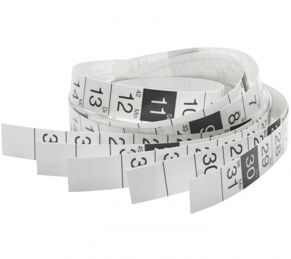 magnetoplan Self-adhesive calendar strips for updating continous anual overview, 2025