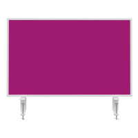 Table partition VarioPin Whiteboard / Filz Pink / 800x500mm