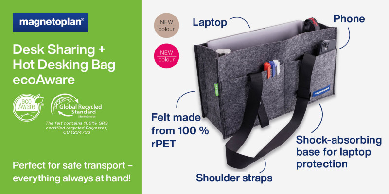 magnetoplan Desk Sharing & Hot Deskng Bag 