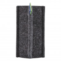 magnetoWipe ecoWare, blue felt, 105 x 60 x 52 mm Grau/Gray