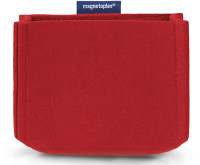 magnetoTray ecoAware, SMALL, felt dark blue, 60 x 100 x 60mm Rot/Red / MEDIUM