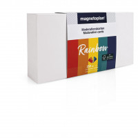magnetoplan Moderationskarten, Set "Rainbow", 250 Stk. 200x100mm