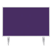 magnetoplan Tischtrennwand VarioPin Whiteboard / Filz Violett / 800x500mm