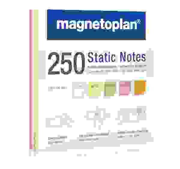 magnetoplan Static Notes, 250 Stück sortiert