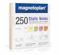 magnetoplan Static Notes, 250 Stück sortiert 100x100mm