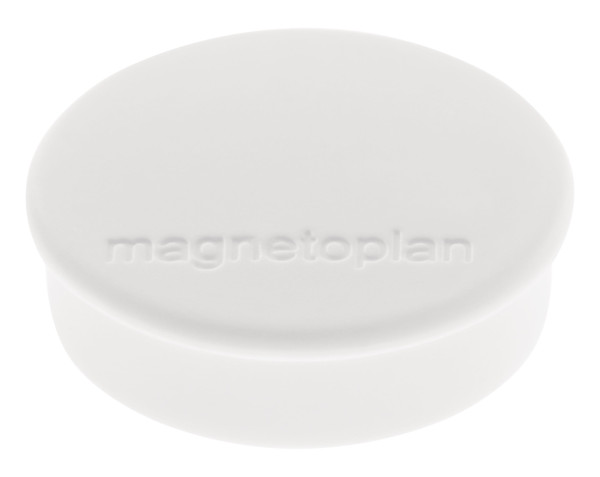 magnetoplan magnets Discofix Hobby, white, Ø 24 x 8 mm, 10 pcs