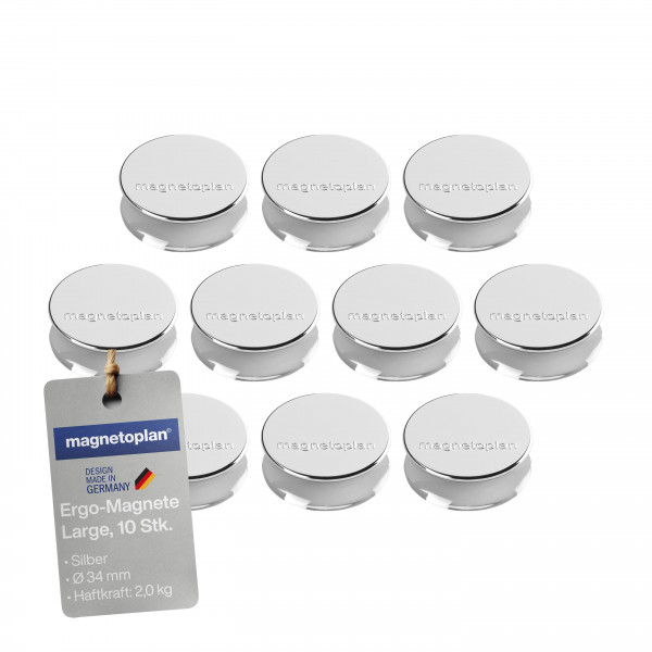 magnetoplan Ergo-Magnete, large, 10 Stk.