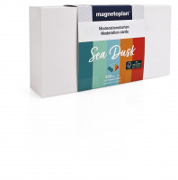magnetoplan Moderationskarten, Set "Sea Dusk", 250 Stk. 200x100mm
