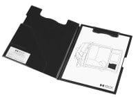 Magnetic clipboard folder Schwarz/Black / A4