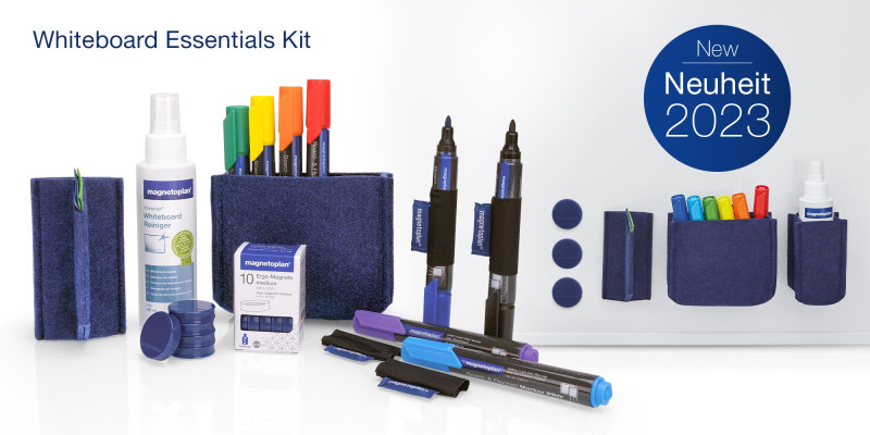 Whiteboard Essentials Kit, blau
